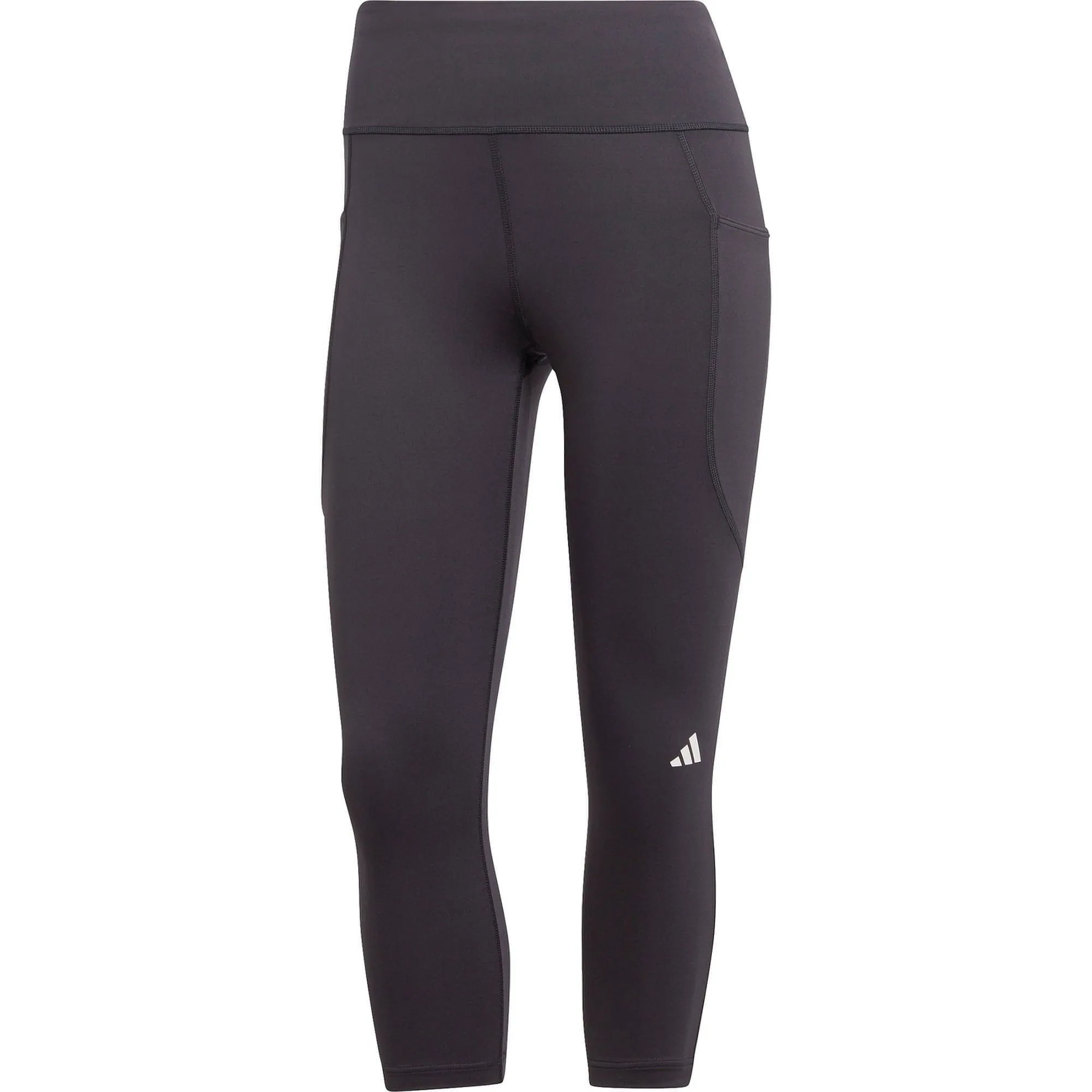 adidas DailyRun Womens 3/4 Capri Running Tights - Black