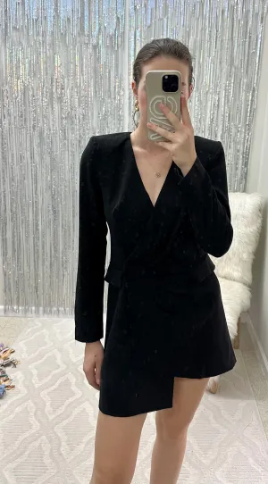 Asymmetrical Blazer Dress