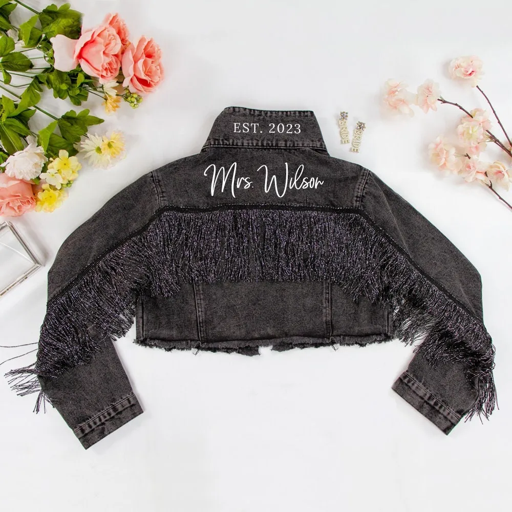 (Black Fringe) Wedding Party Jacket