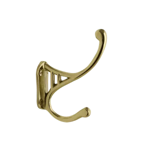 Classic Coat Hook in Polished Brass