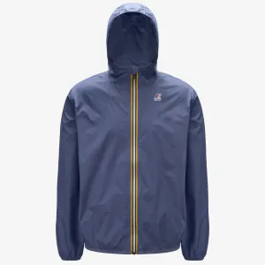 Claude - Unisex Packable Full Zip Waterproof  Rain Jacket in Blue Indigo