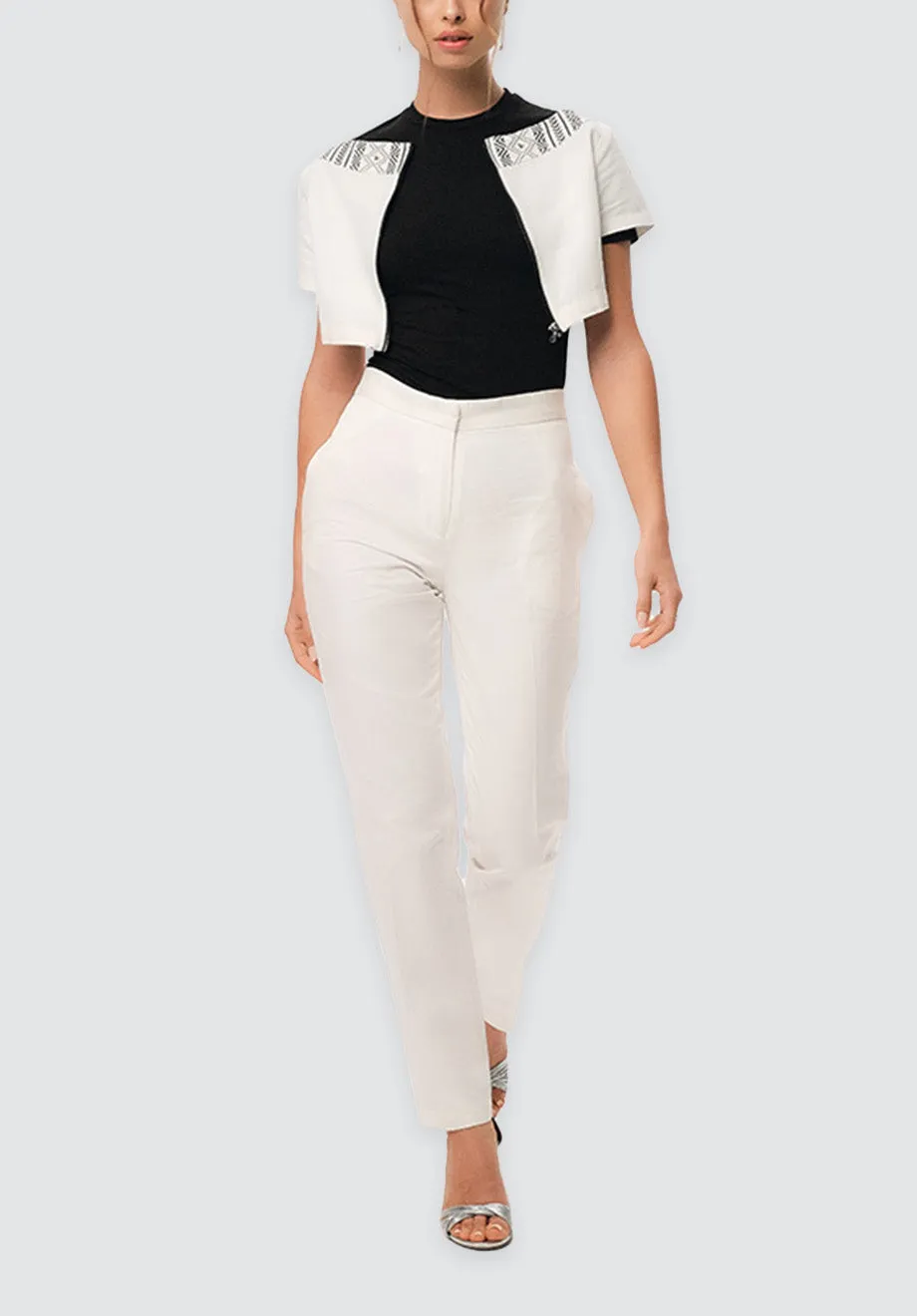 Djoro Trousers | White