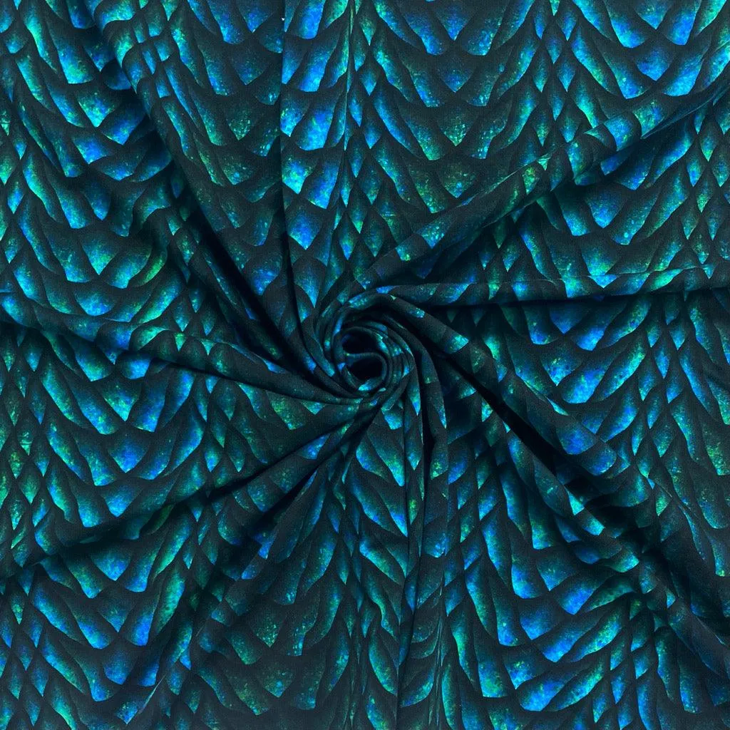 Dragon Scales French Terry Fabric