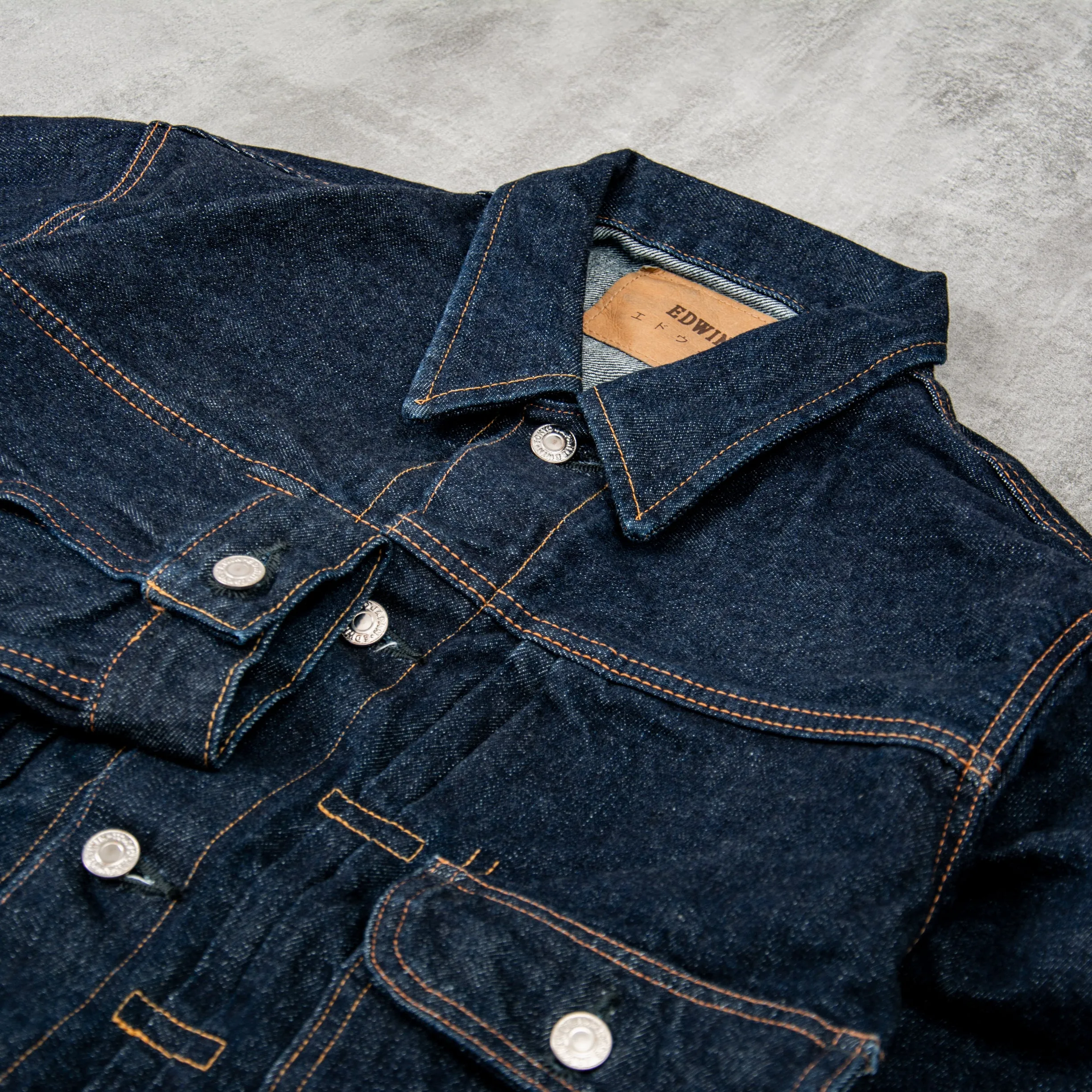 Edwin Denim Jacket Kurabo - Red Selvage Rinsed