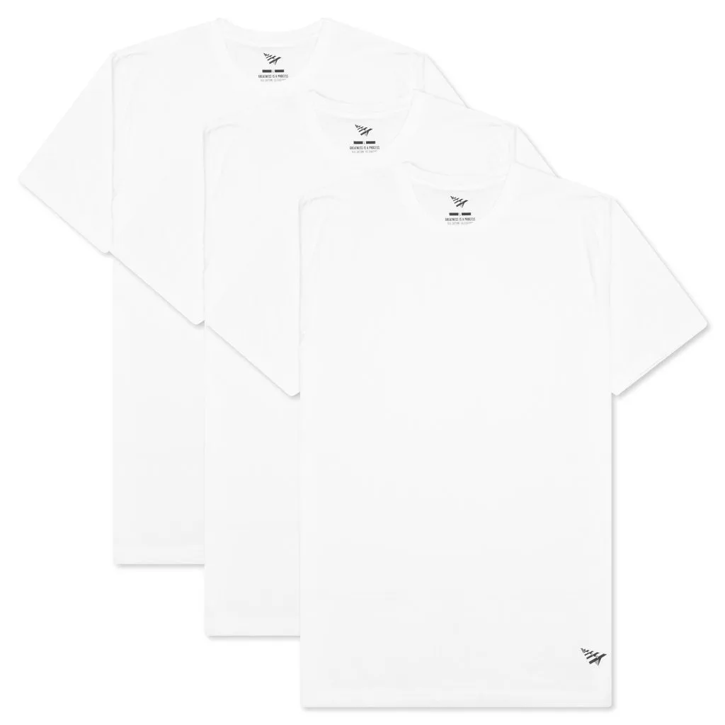 Essential 3 Pack Tee - White