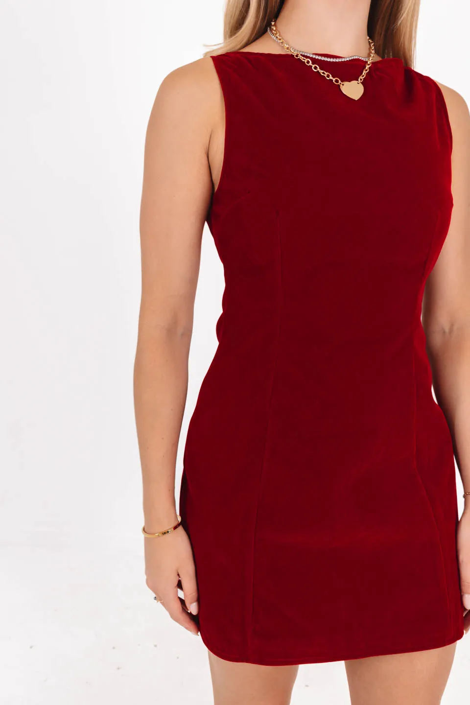 Holiday Happy Hour Dress - Red