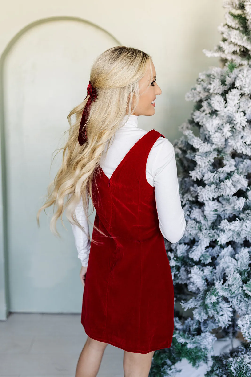 Holiday Happy Hour Dress - Red