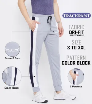 Men Solid Grey Hiking Track Pants (Pack of 1)