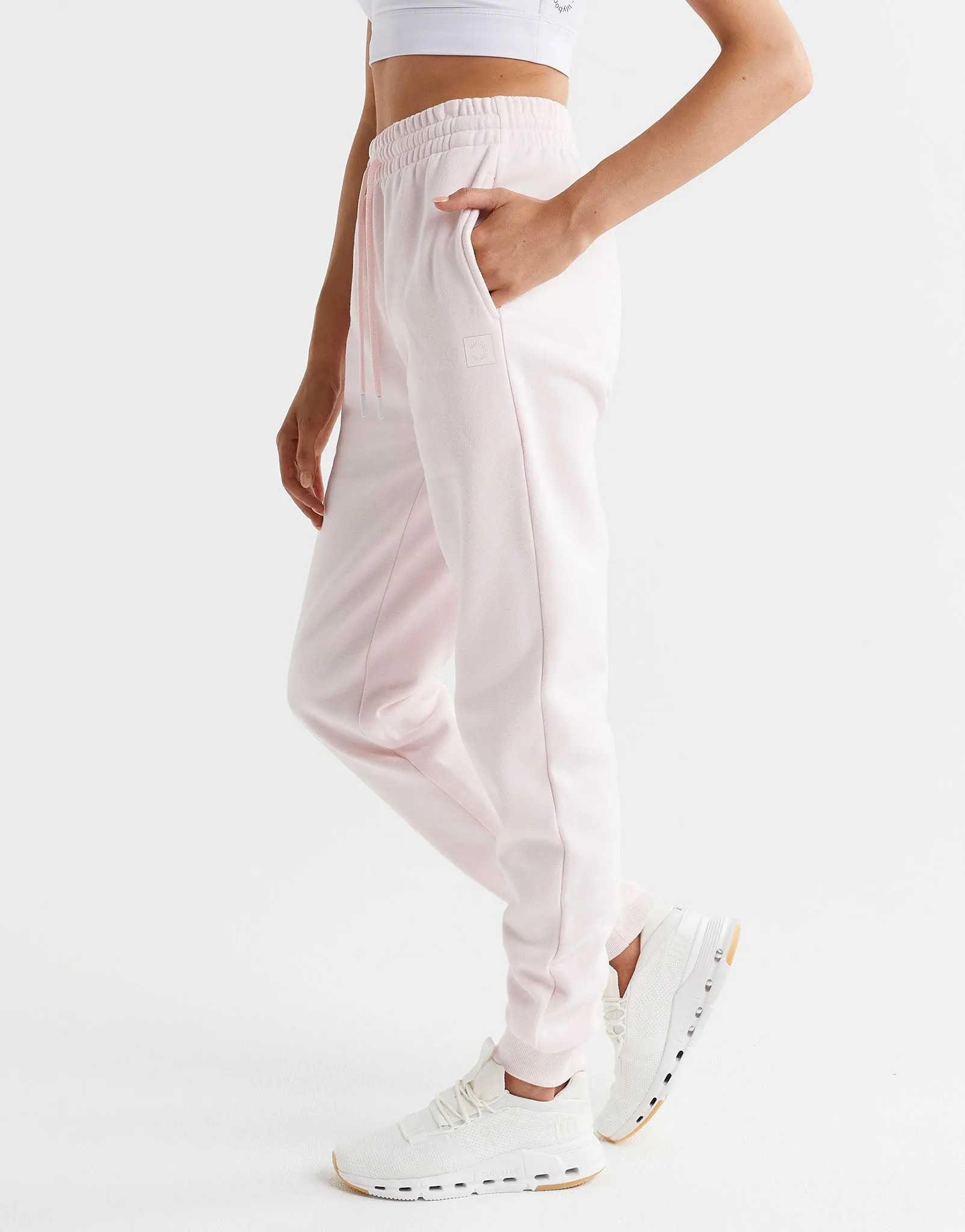 Millie Track Pants in Powder Pink