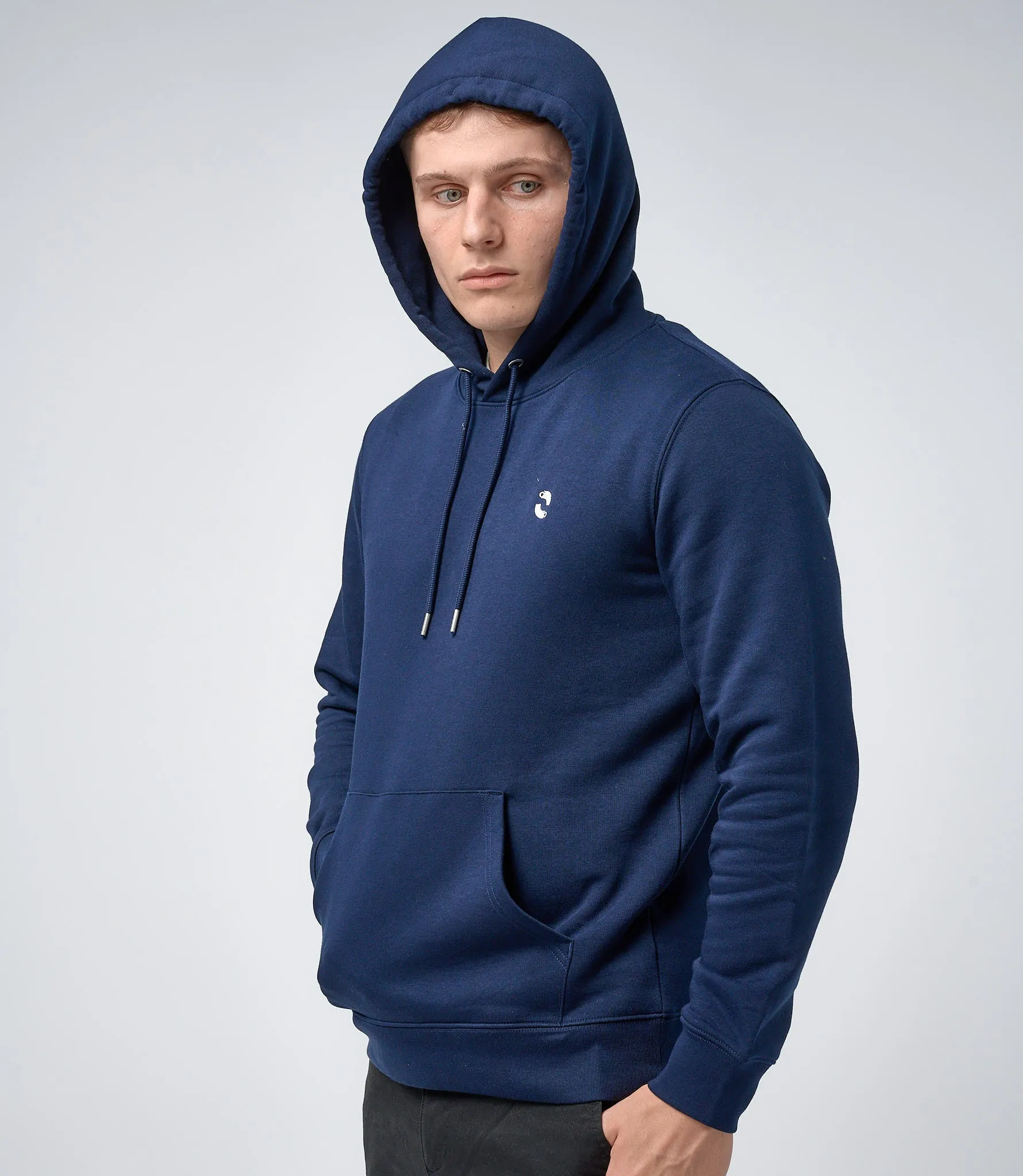 Omnitau Men's Prime Organic Cotton Hoodie - French Navy