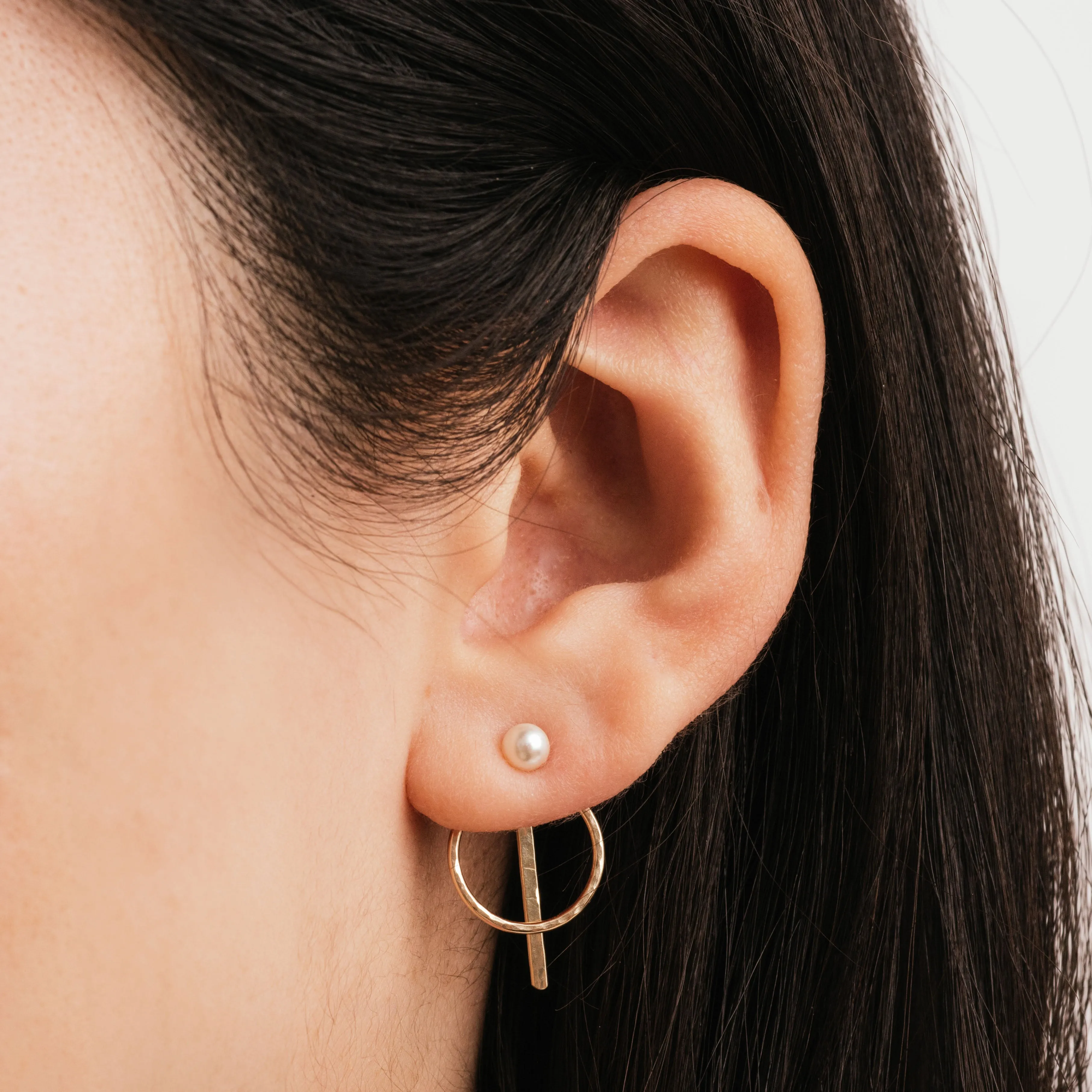 Pearl Stud w/ Hoop Jacket