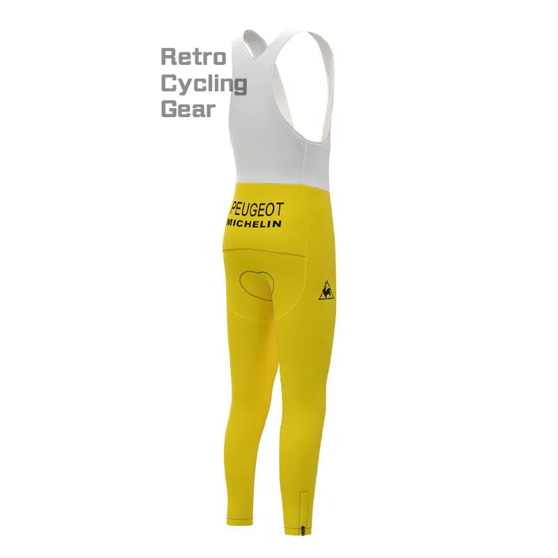 Peugeot Yellow Retro Cycling Pants