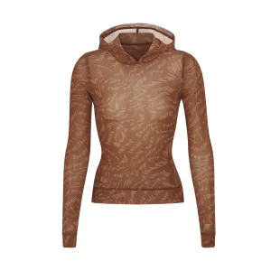 SUMMER MESH HOODIE | LATTE SWIRL