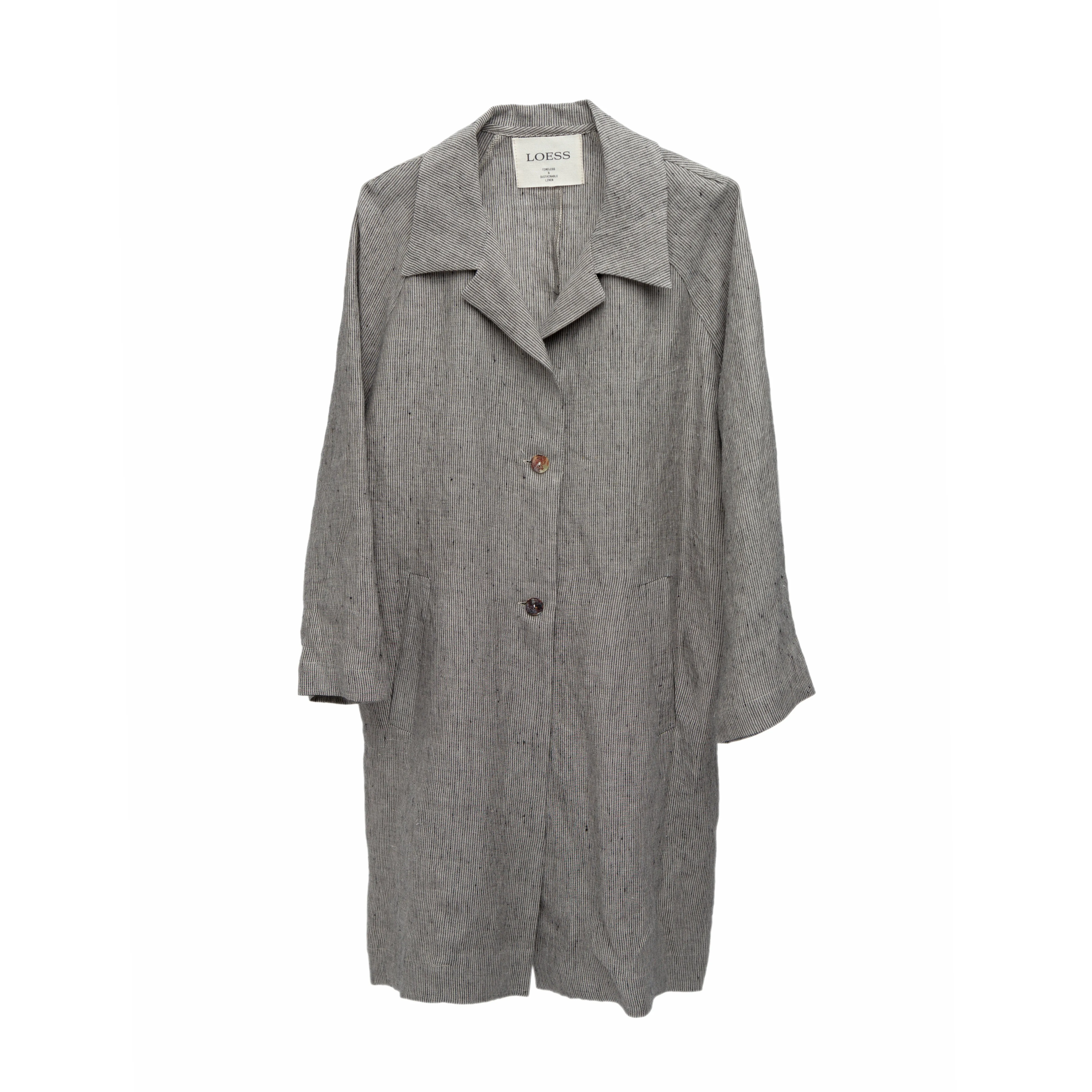 Tommy Striped Linen Coat