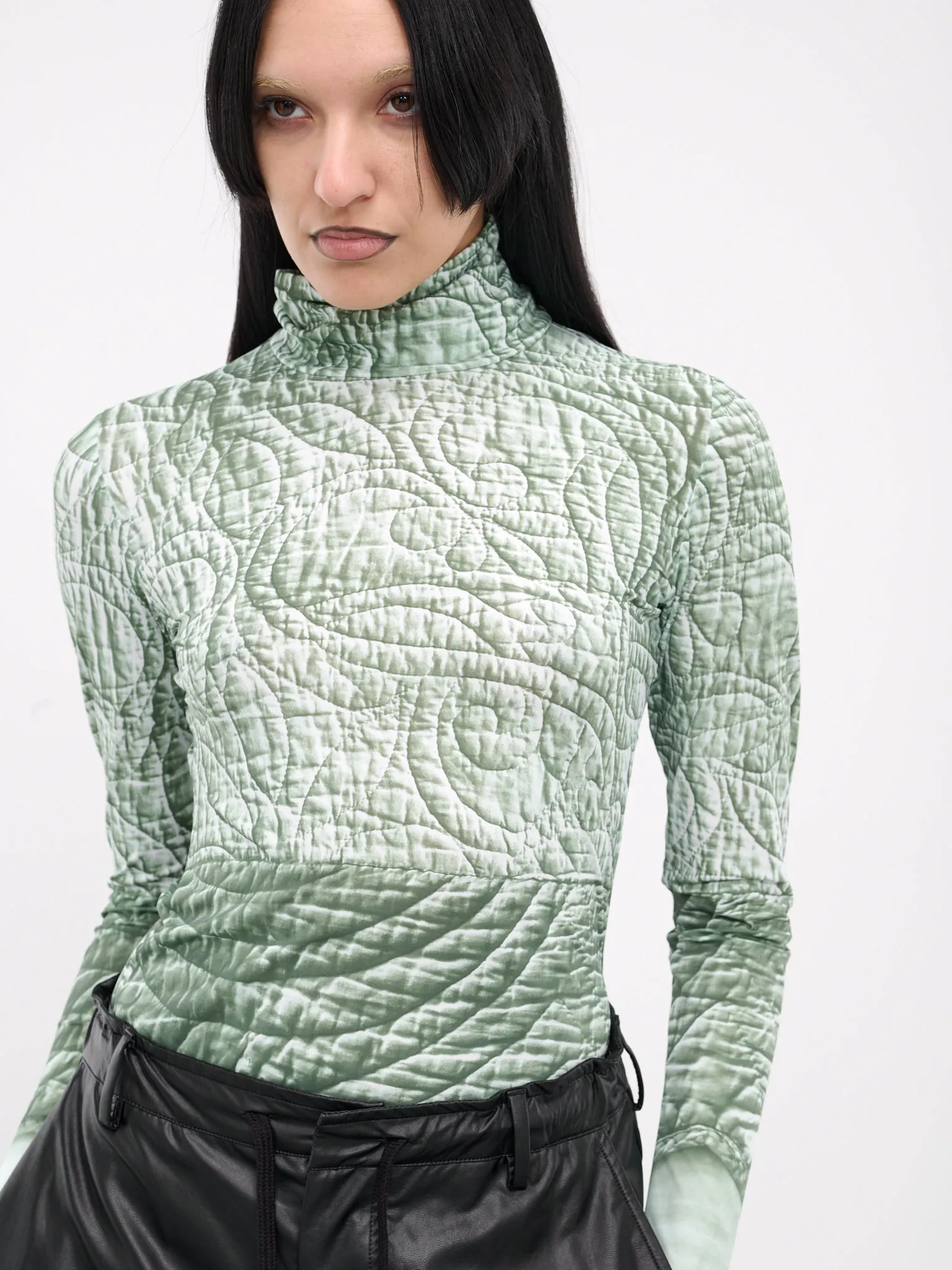 Trompe L'oeil Print Top (S52NH0021-M20026-IGUANA)