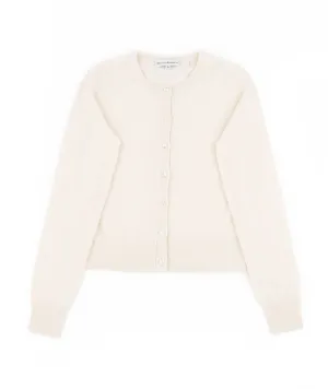 White Warren Women Cashmere Essential Crewneck Cardigan